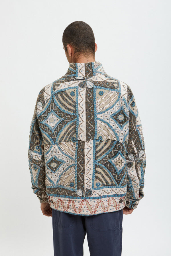 G4 Jacke mit Patchwork-Effekt von Kartik Research x Baracuta