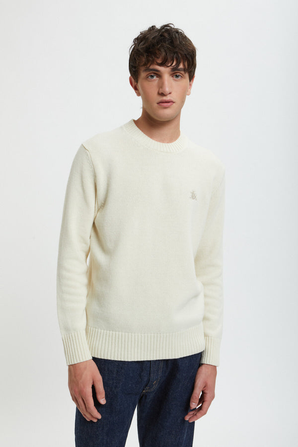 Maglione girocollo in lana merino