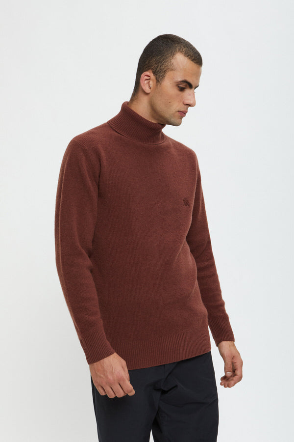 Maglione a collo alto in cashmere