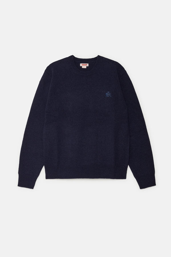 Pull col ras du cou en laine Shetland