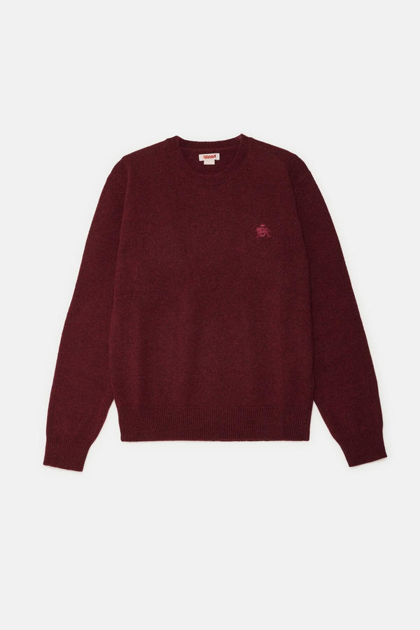 Pull col ras du cou en laine Shetland
