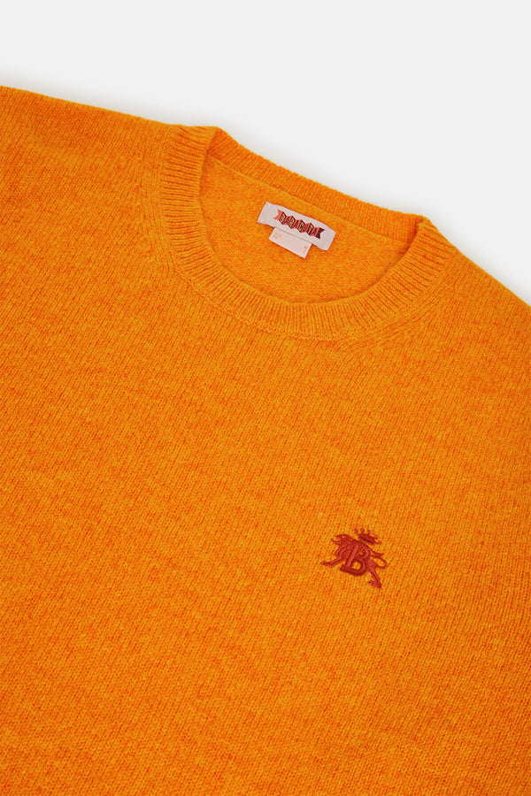 Pull col ras du cou en laine Shetland