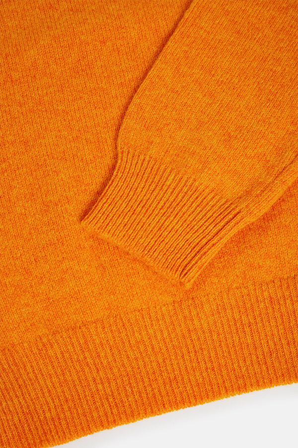 Pull col ras du cou en laine Shetland